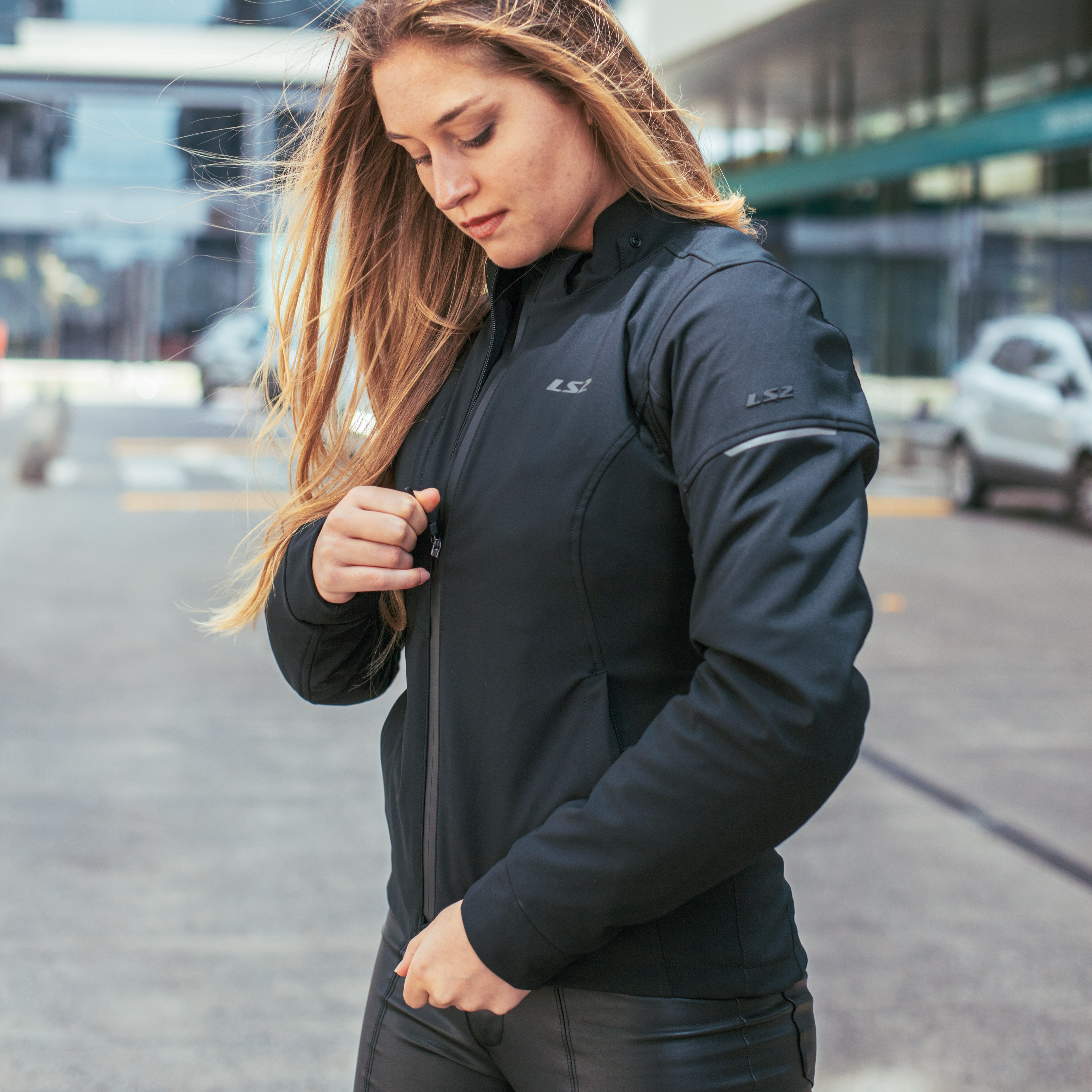 Campera LS2  Bolton Mujer Negra